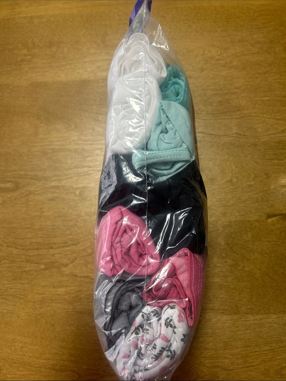 Hanes Women's Cotton Tagless Briefs - Aqua, Black, Pink, White Floral - 10 Pack - Picture 2 of 4